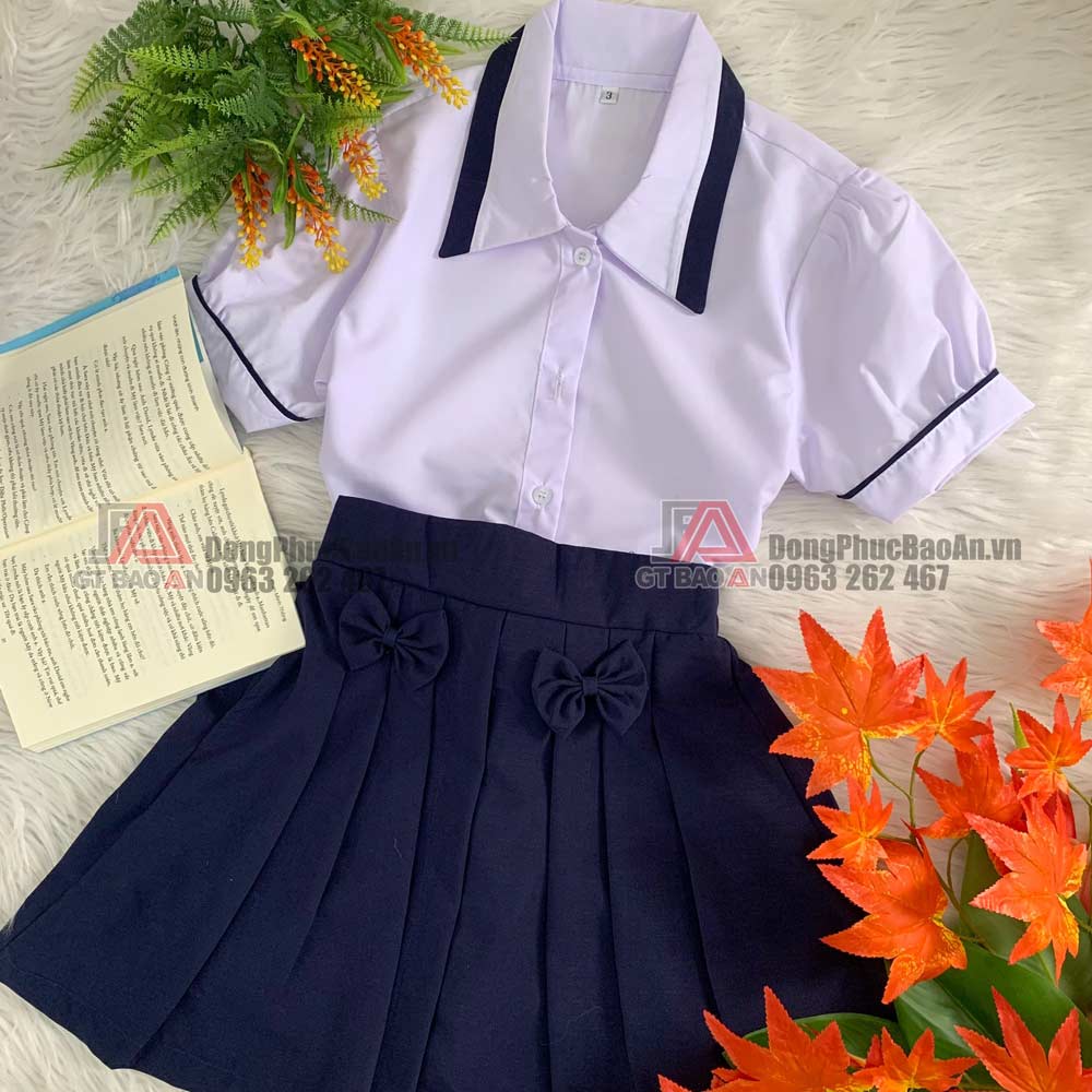 Đồng phục học sinh đẹp cho bé gái tại Bảo An Uniform